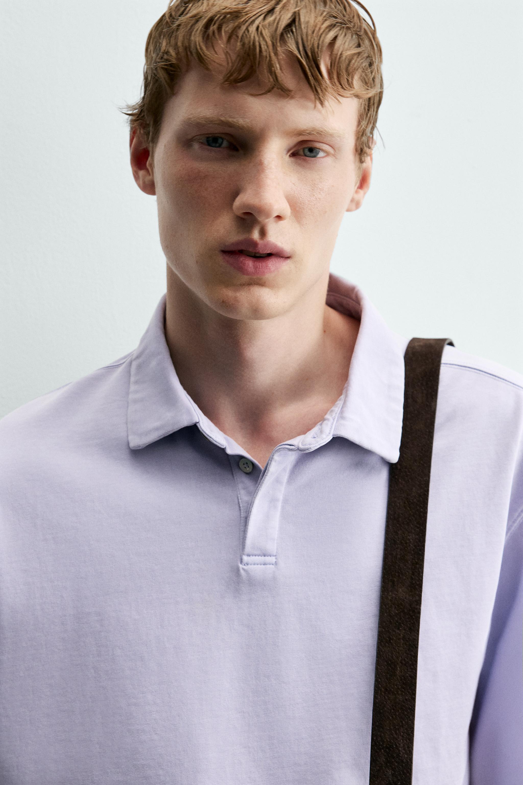 REGULAR FIT POLO SWEATSHIRT